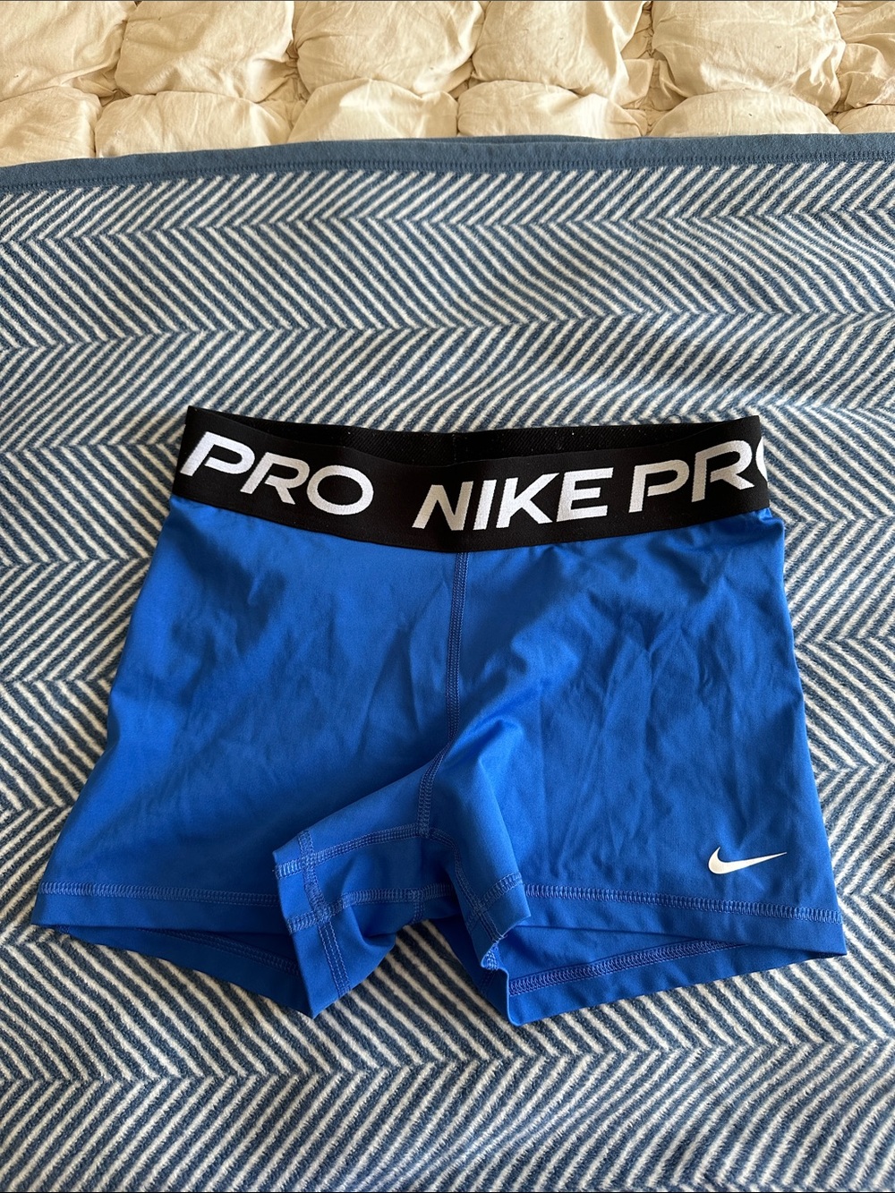 Nike Pro Royal Blue Women's Training Bike Shorts